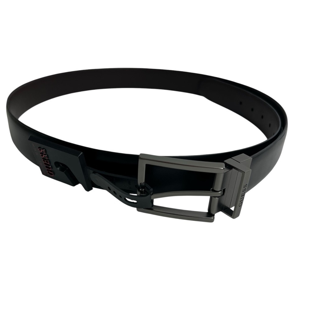 Guess Men’s Reversible Belt Sz XL (42-44) Black/Brown Approx 1.5” Width $48 NWT